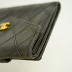Chanel Wallet Bicolor Lambskin Black Gold — view 7