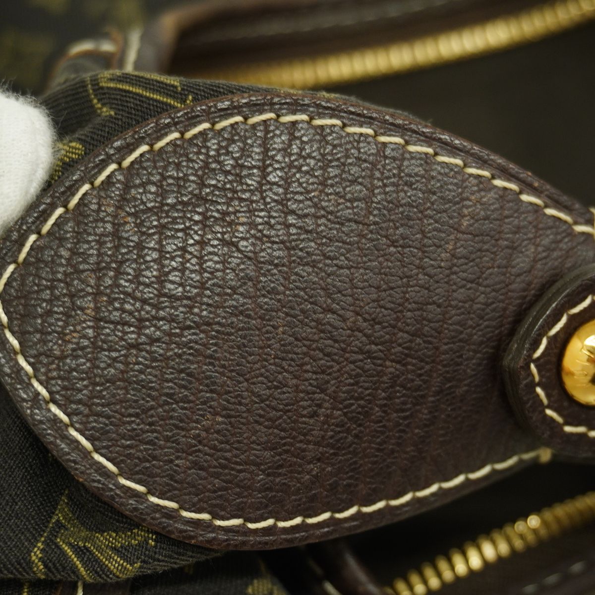Louis Vuitton Shoulder Bag Monogram Mini Lin Manon MM Ebene — view 6
