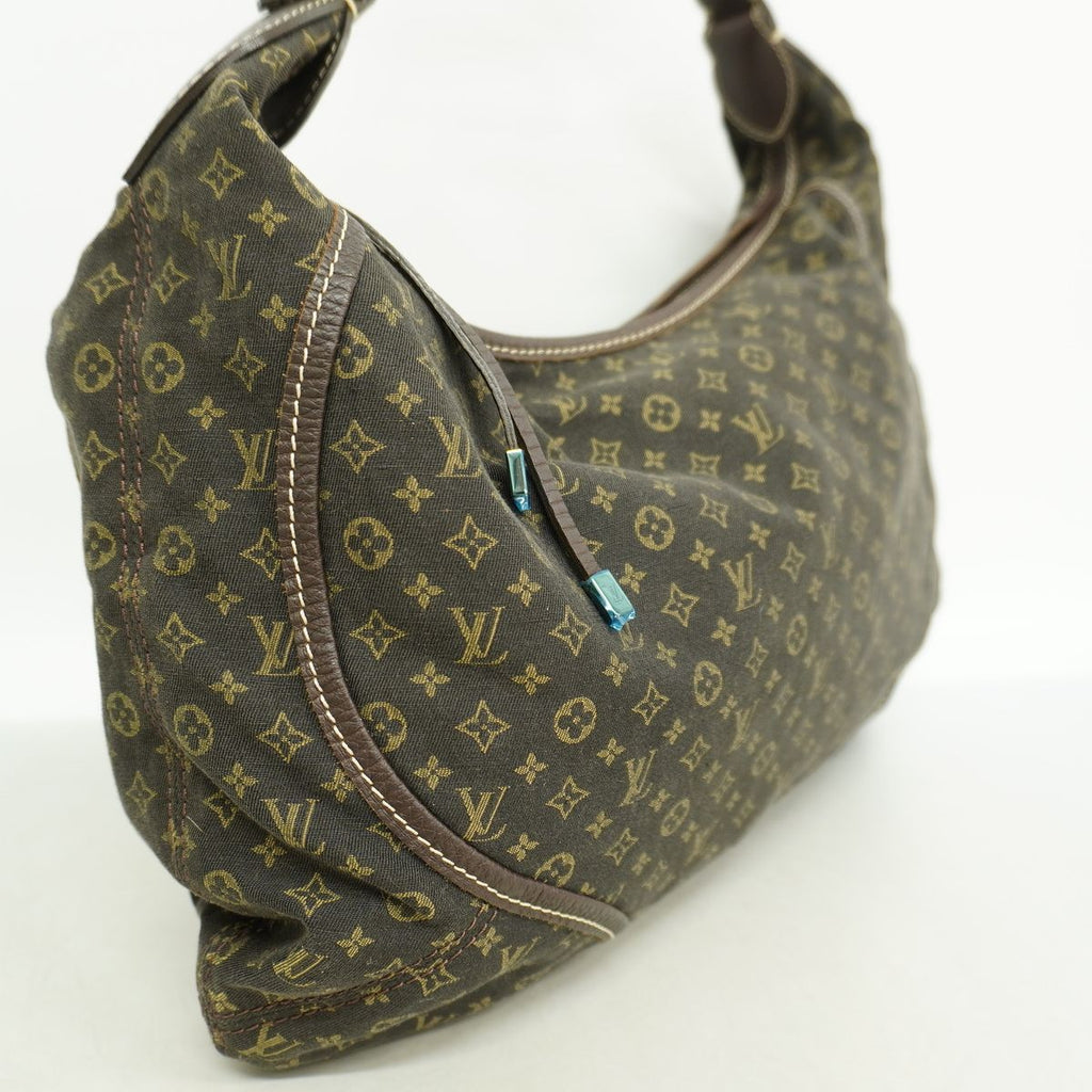 Louis Vuitton Shoulder Bag Monogram Mini Lin Manon MM Ebene — view 2