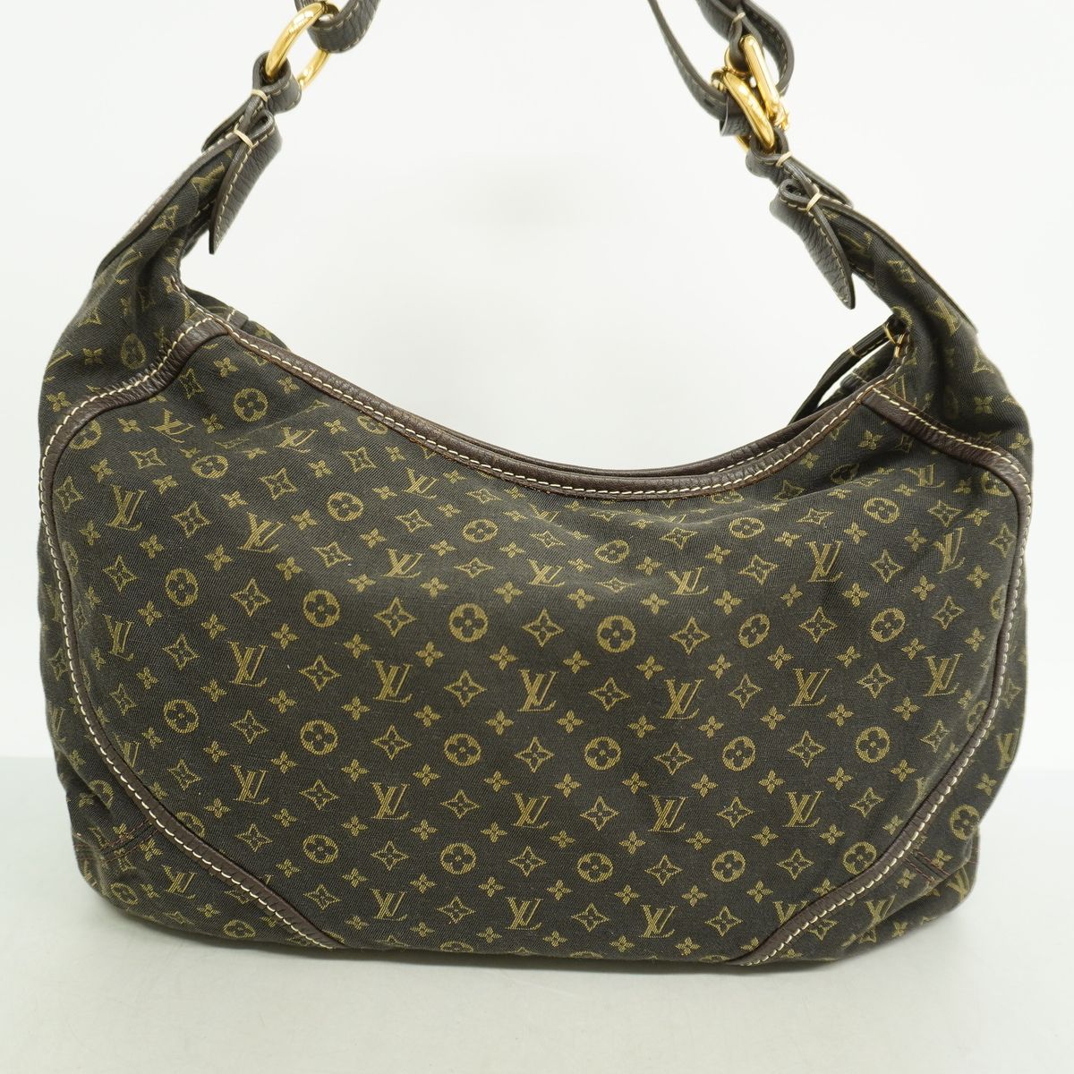 Louis Vuitton Shoulder Bag Monogram Mini Lin Manon MM Ebene — view 8
