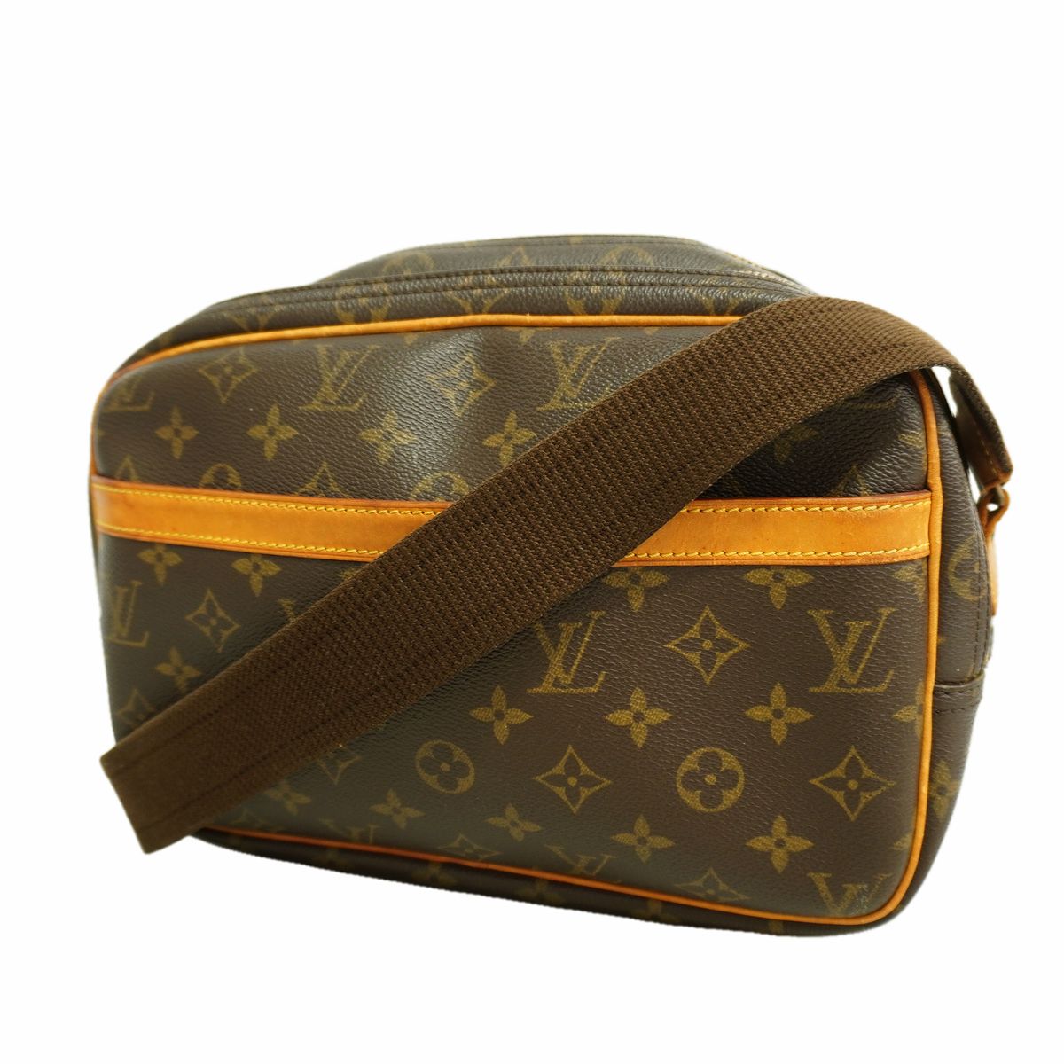 Louis Vuitton Shoulder Bag Monogram Reporter PM Brown