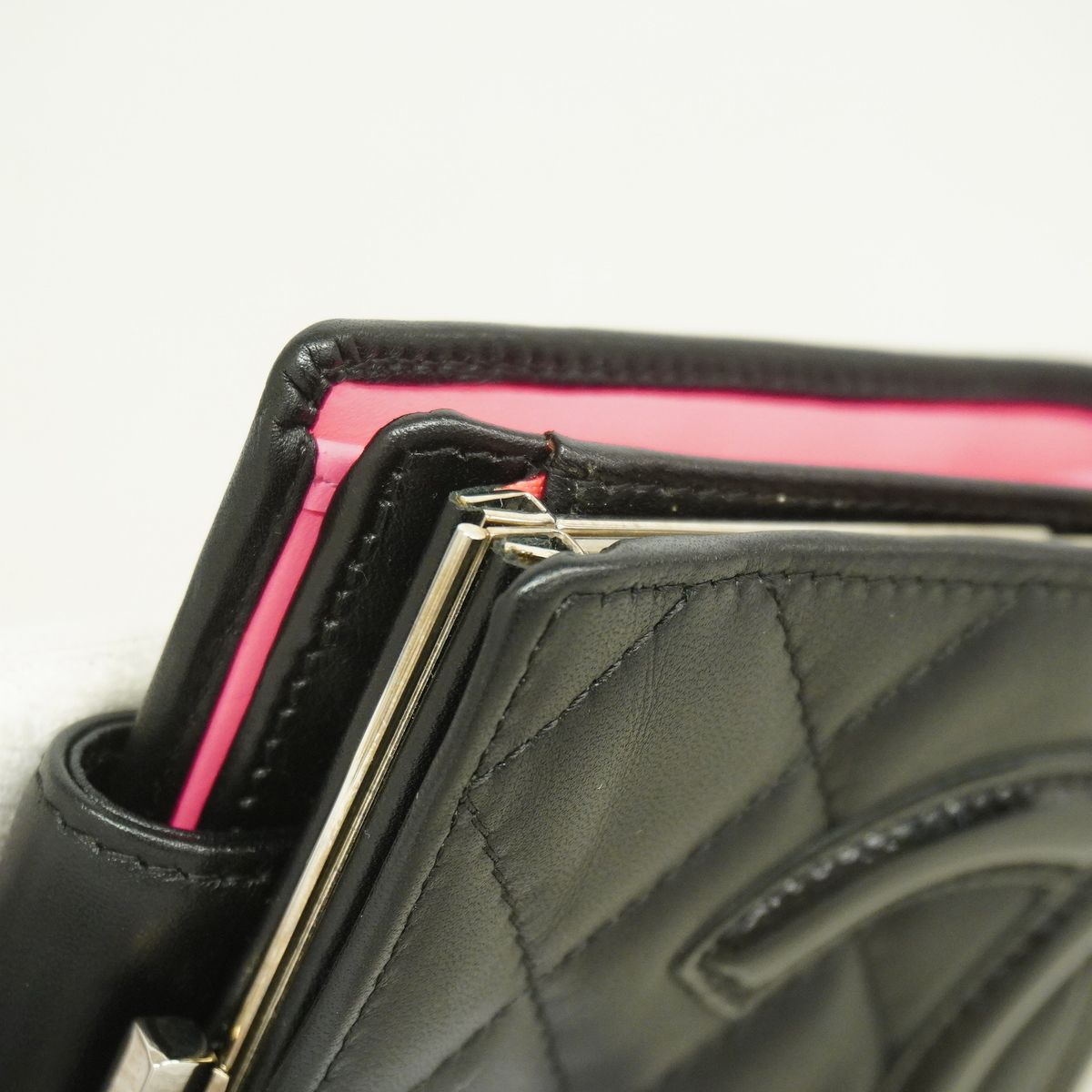 Chanel Wallet Cambon Lambskin Black Silver — view 5