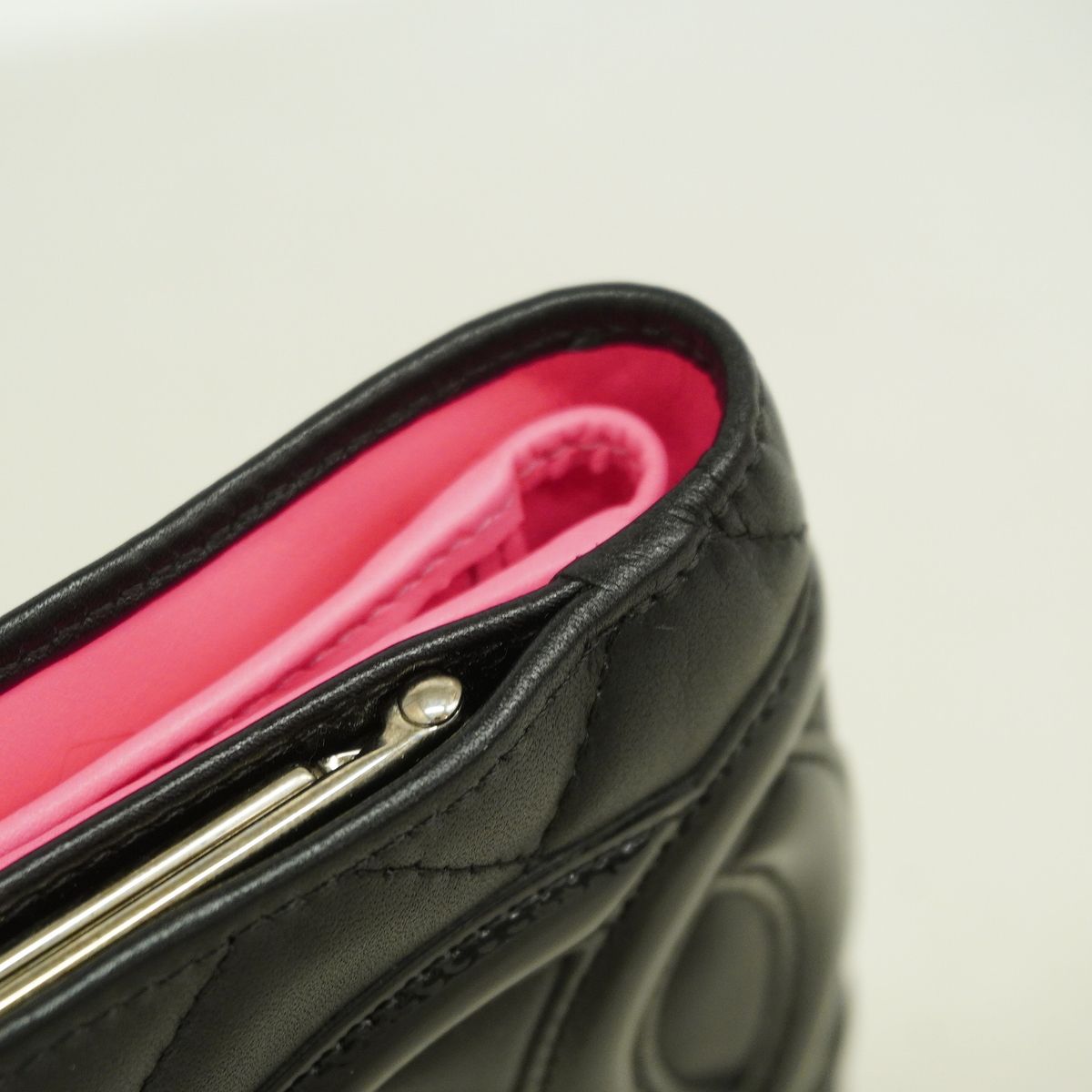 Chanel Wallet Cambon Lambskin Black Silver — view 6
