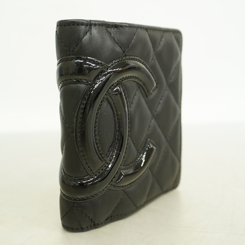 Chanel Wallet Cambon Lambskin Black Silver — view 2