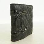 Chanel Wallet Cambon Lambskin Black Silver — view 2