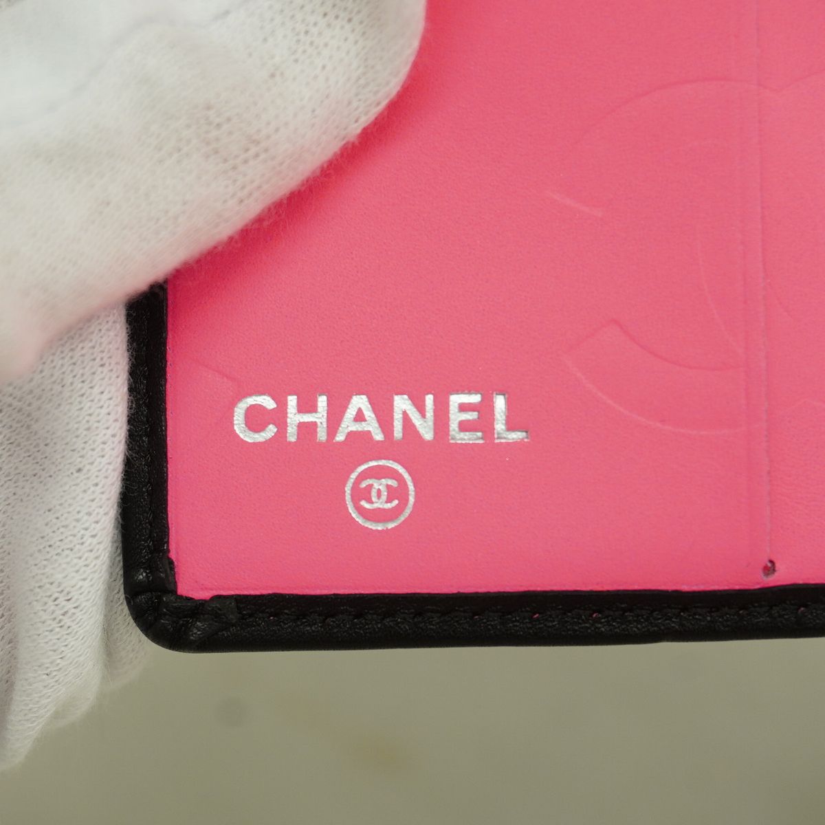 Chanel Wallet Cambon Lambskin Black Silver — view 4