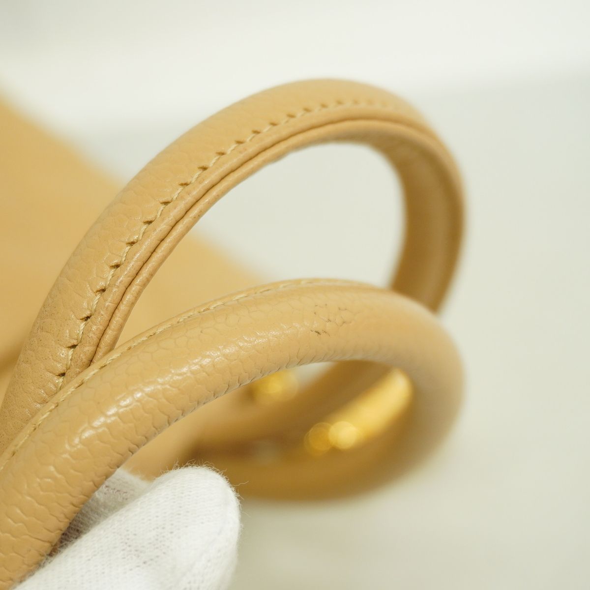 Chanel Tote Bag Reissue Caviar Leather Beige Gold — view 7