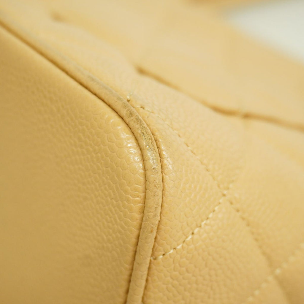Chanel Tote Bag Reissue Caviar Leather Beige Gold — view 6