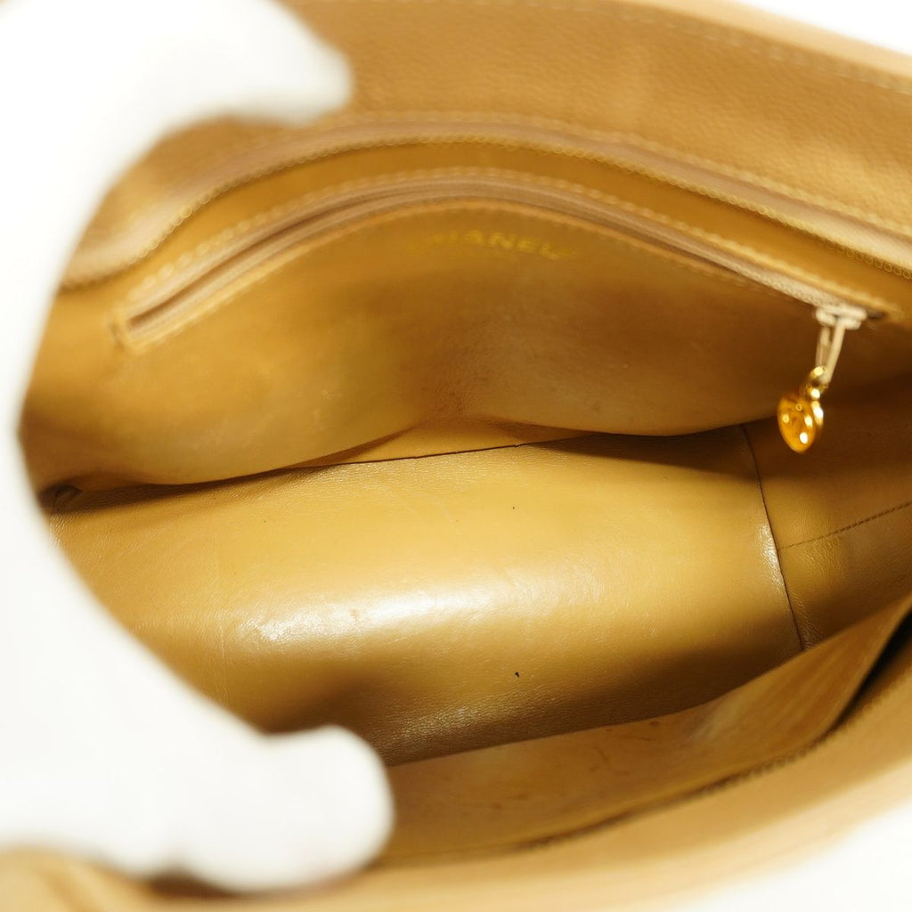 Chanel Tote Bag Reissue Caviar Leather Beige Gold — view 4