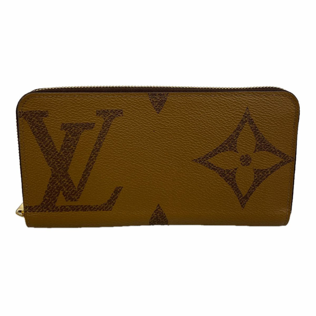 Louis Vuitton Wallet Monogram Giant Reverse Zippy Brown