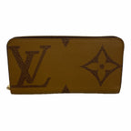 Louis Vuitton Wallet Monogram Giant Reverse Zippy Brown