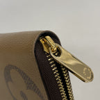Louis Vuitton Wallet Monogram Giant Reverse Zippy Brown — view 6