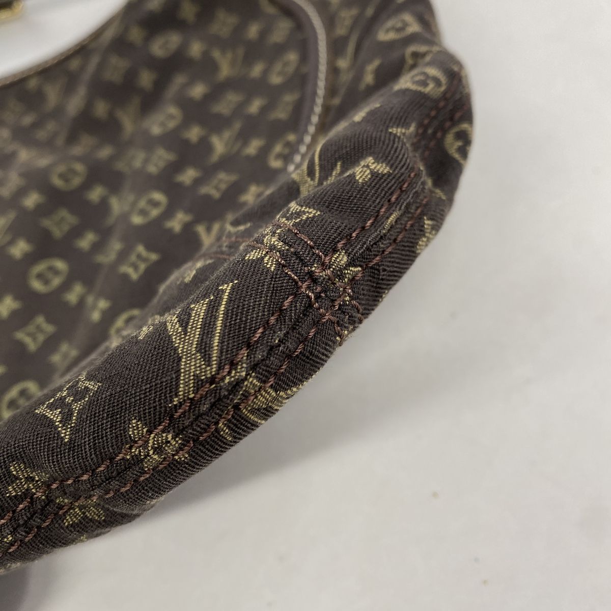 Louis Vuitton Shoulder Bag Monogram Mini Lin Manon MM Ebene — view 7