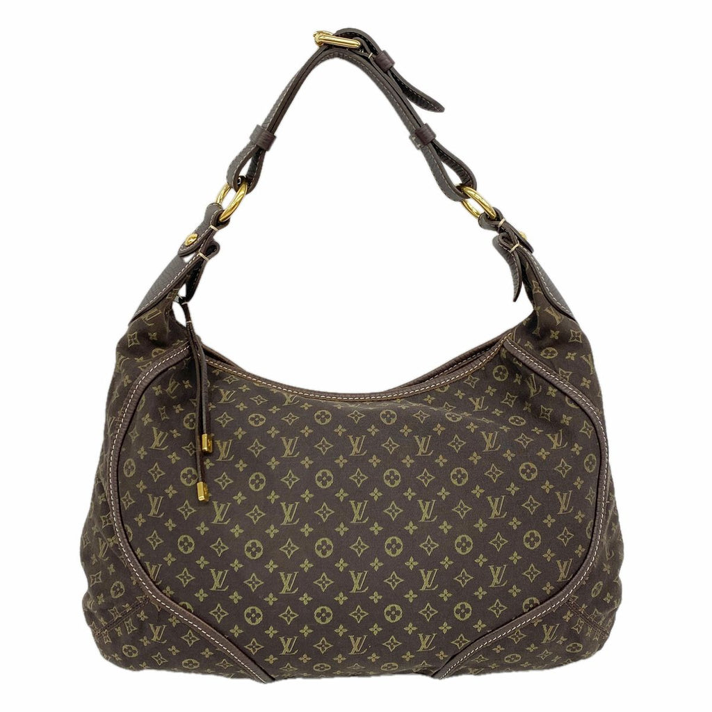Louis Vuitton Shoulder Bag Monogram Mini Lin Manon MM Ebene