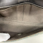 Chanel Shoulder Bag Choco Bar Denim Blue Silver — view 4