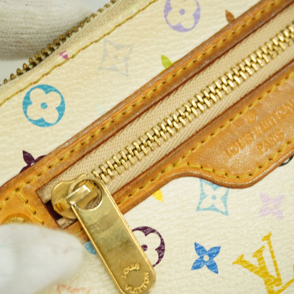 Louis Vuitton Coin Purse Monogram Multicolor Pochette MM Blanc — view 7