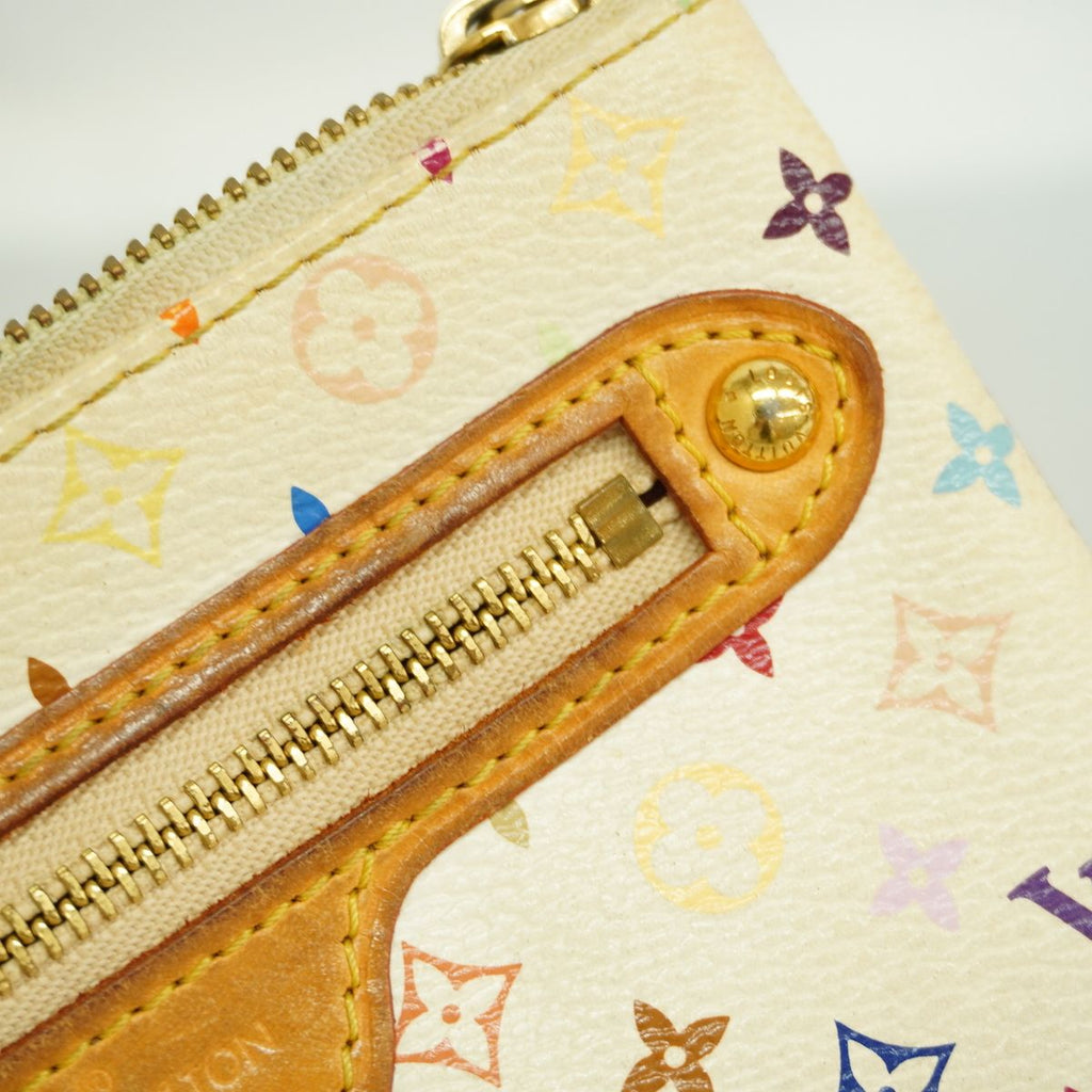 Louis Vuitton Coin Purse Monogram Multicolor Pochette MM Blanc — view 8