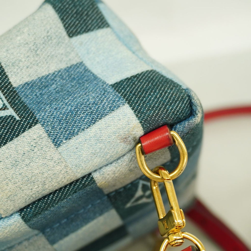 Louis Vuitton Backpack Monogram Denim Palm Springs Mini Blue — view 6