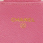 Chanel Wallet Quilted Caviar Leather Pink Gold — view 4