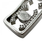 Chanel Bangle Silver CC Logo Bracelet — view 5