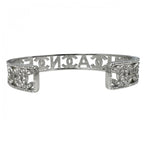 Chanel Bangle Silver CC Logo Bracelet — view 4