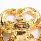 Chanel Earrings Vintage CC Logo Gold Plated — view 4