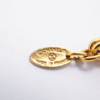 Chanel Necklace Vintage CC Logo Quilted Gold Plated — view 5