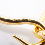 Hermes Bracelet Jumbo Hook Gold Plated Leather Brown — view 5