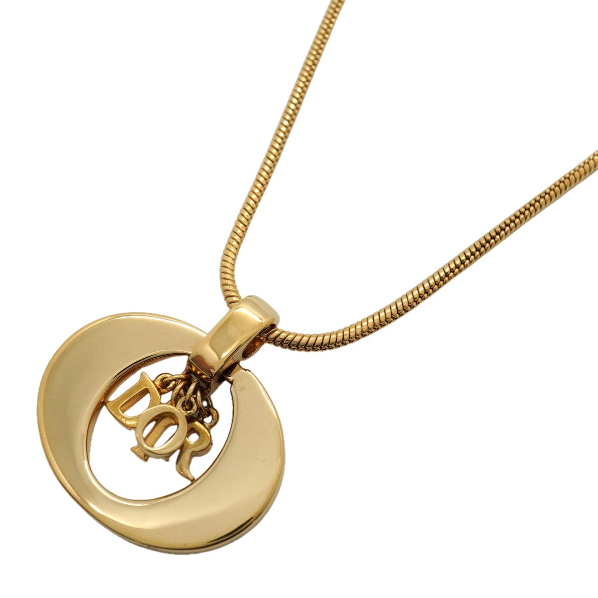 Dior Necklace Logo Gold Plated