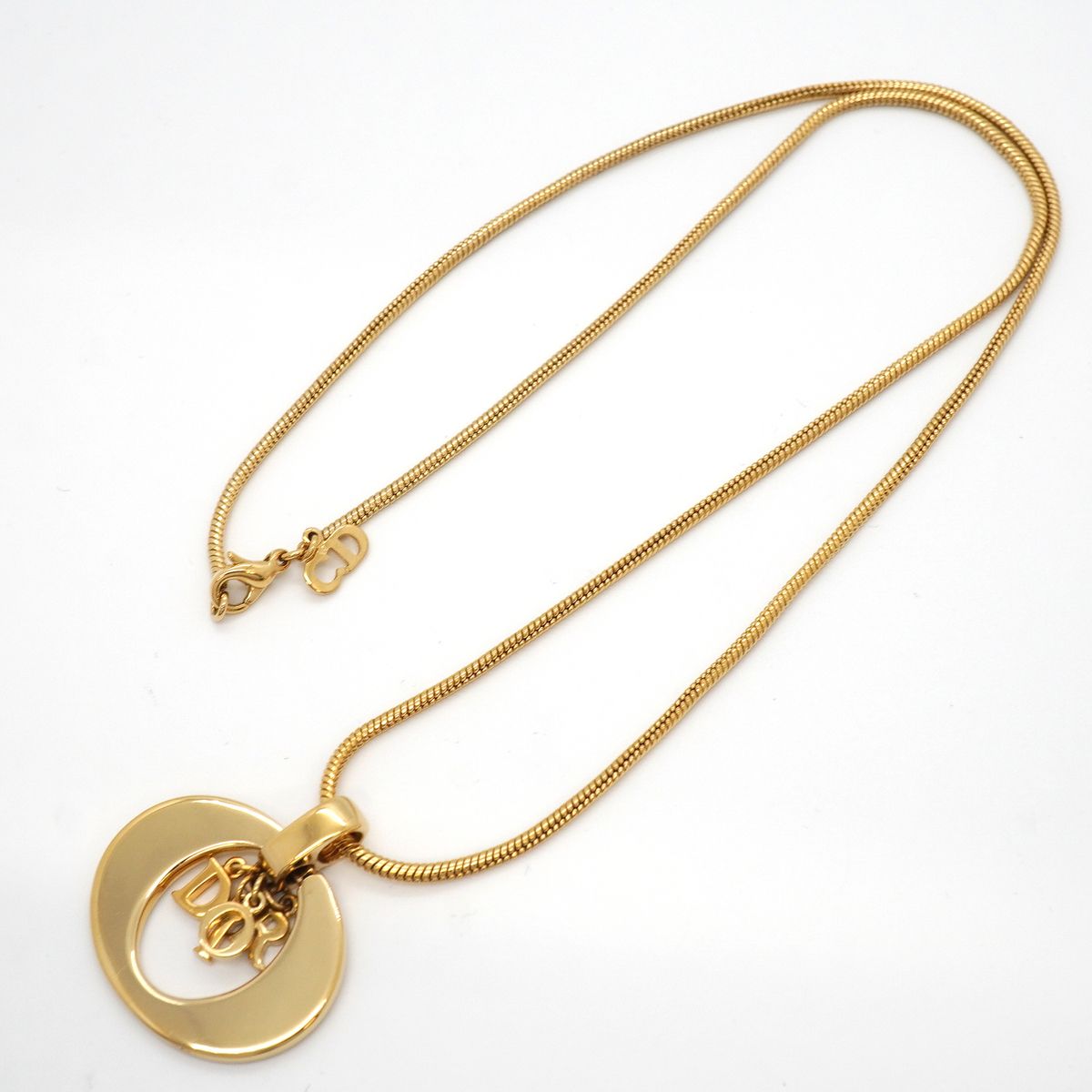 Dior Necklace Logo Gold Plated — view 3