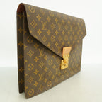 Louis Vuitton Clutch Monogram Porte de Gumain Senatur Brown — view 2