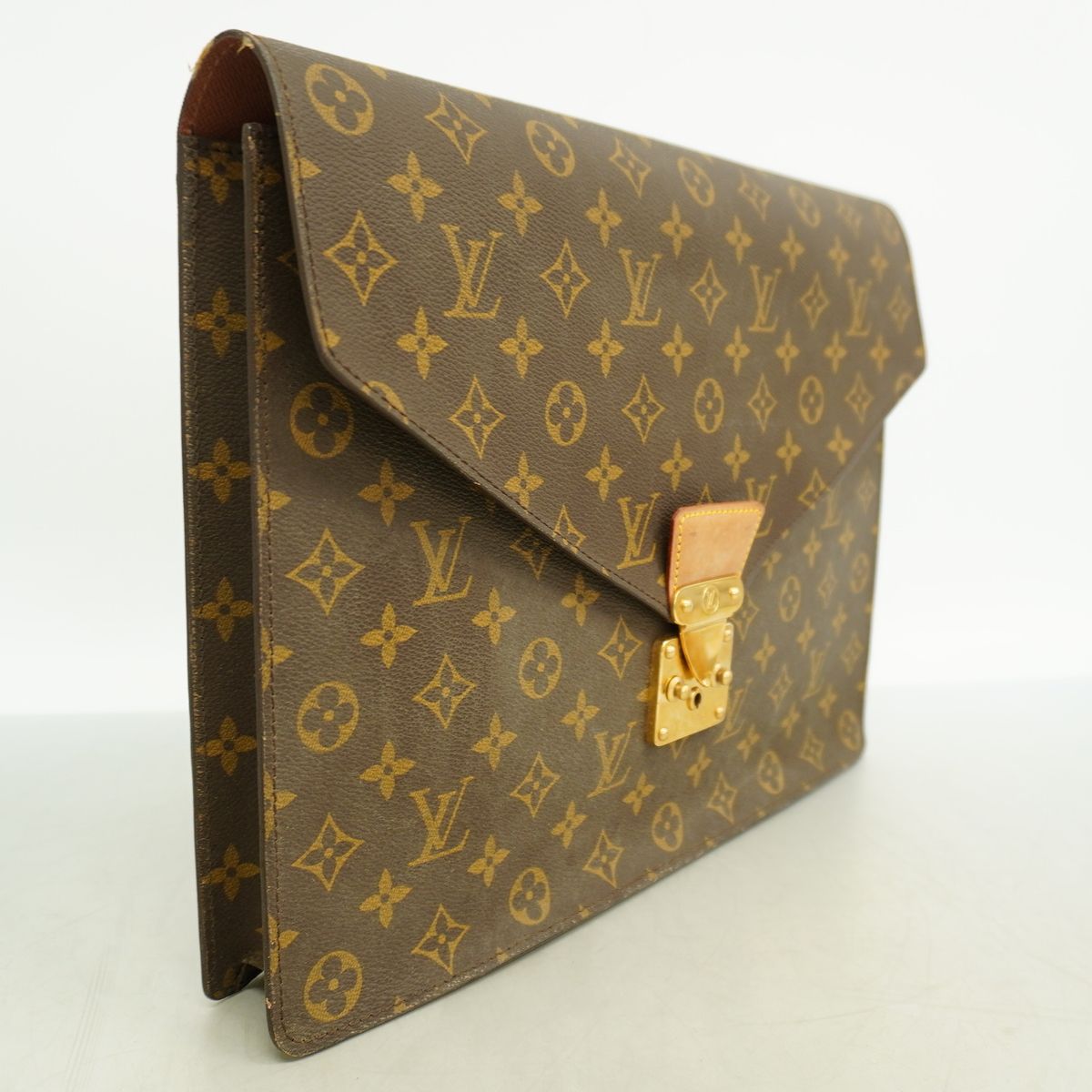 Louis Vuitton Clutch Monogram Porte de Gumain Senatur Brown — view 2