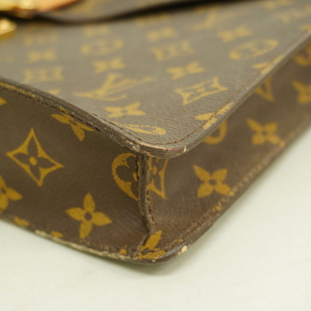 Louis Vuitton Clutch Monogram Porte de Gumain Senatur Brown — view 8