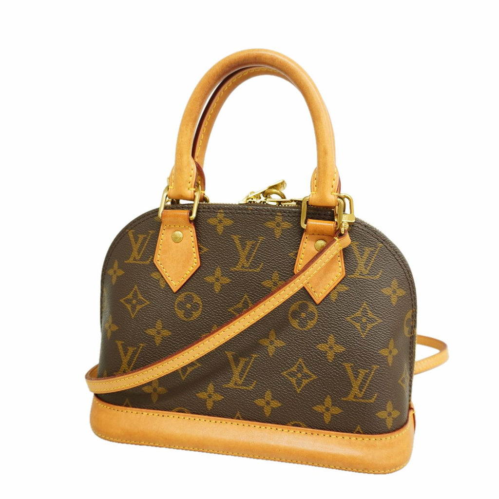 Louis Vuitton Handbag Monogram Alma BB Brown 2-Way Bag