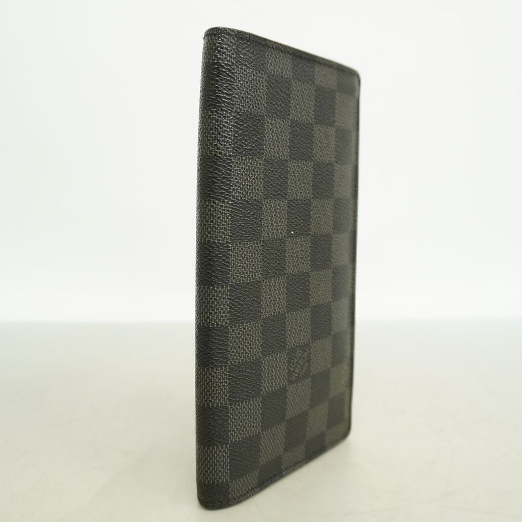 Louis Vuitton Wallet Damier Graphite Portefeuille Brazza Black Gray — view 2