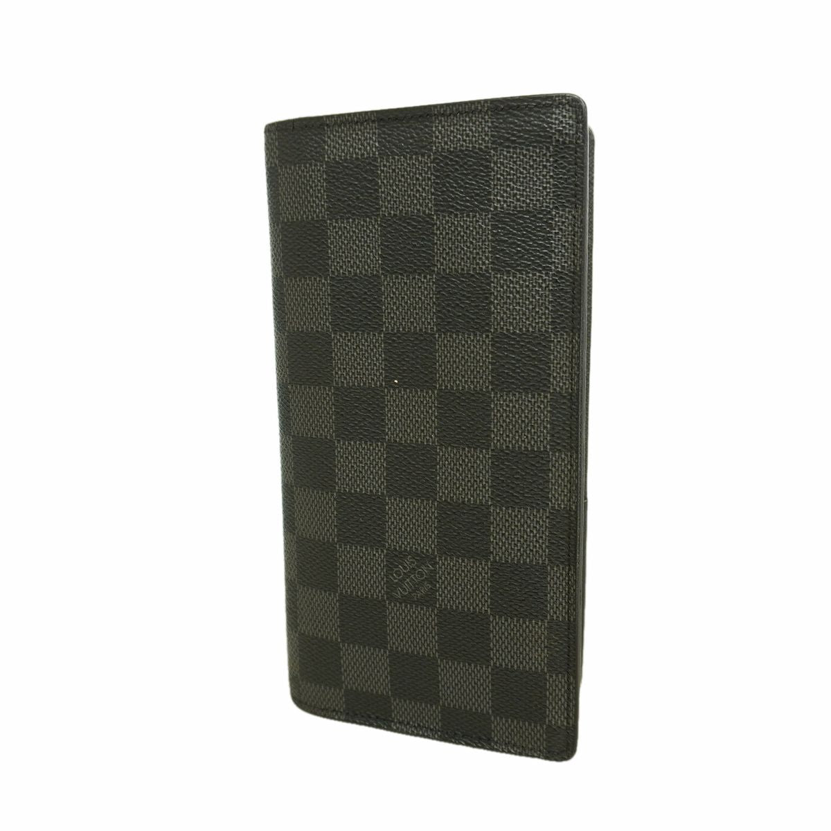 Louis Vuitton Wallet Damier Graphite Portefeuille Brazza Black Gray