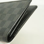 Louis Vuitton Wallet Damier Graphite Portefeuille Brazza Black Gray — view 6