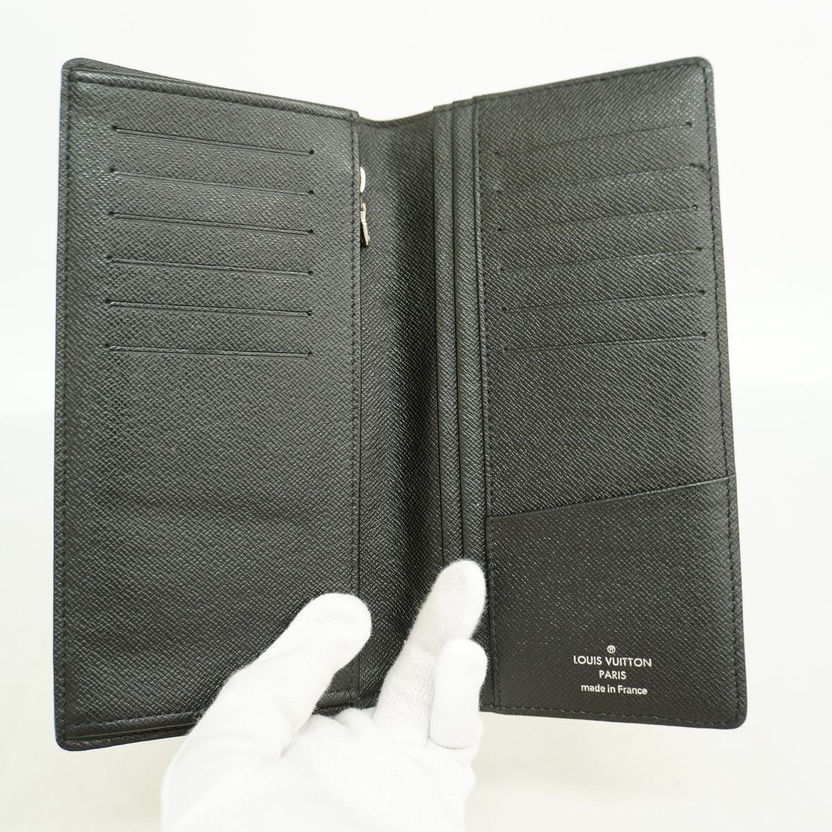 Louis Vuitton Wallet Damier Graphite Portefeuille Brazza Black Gray — view 3
