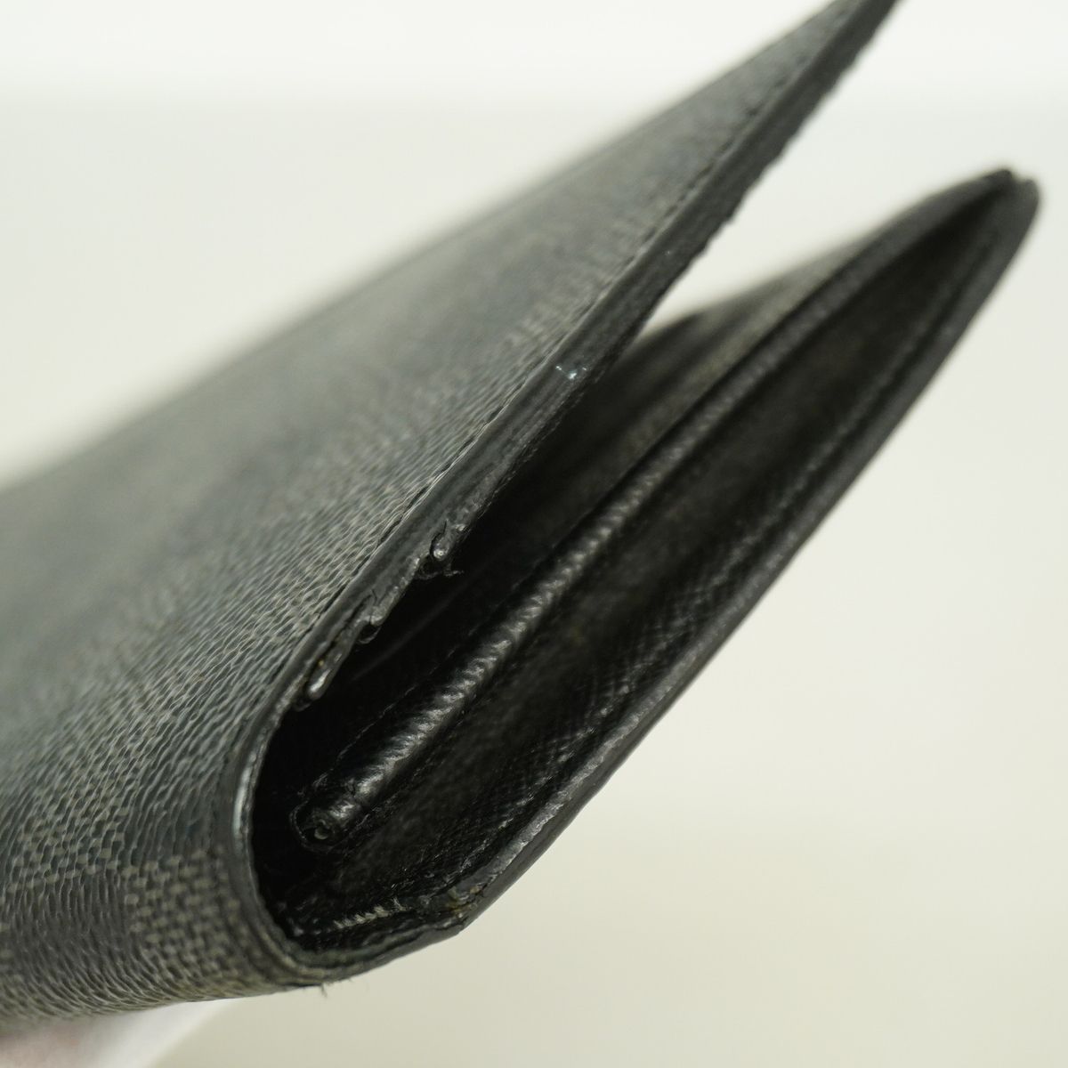 Louis Vuitton Wallet Damier Graphite Portefeuille Brazza Black Gray — view 7