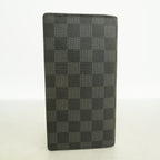 Louis Vuitton Wallet Damier Graphite Portefeuille Brazza Black Gray — view 8