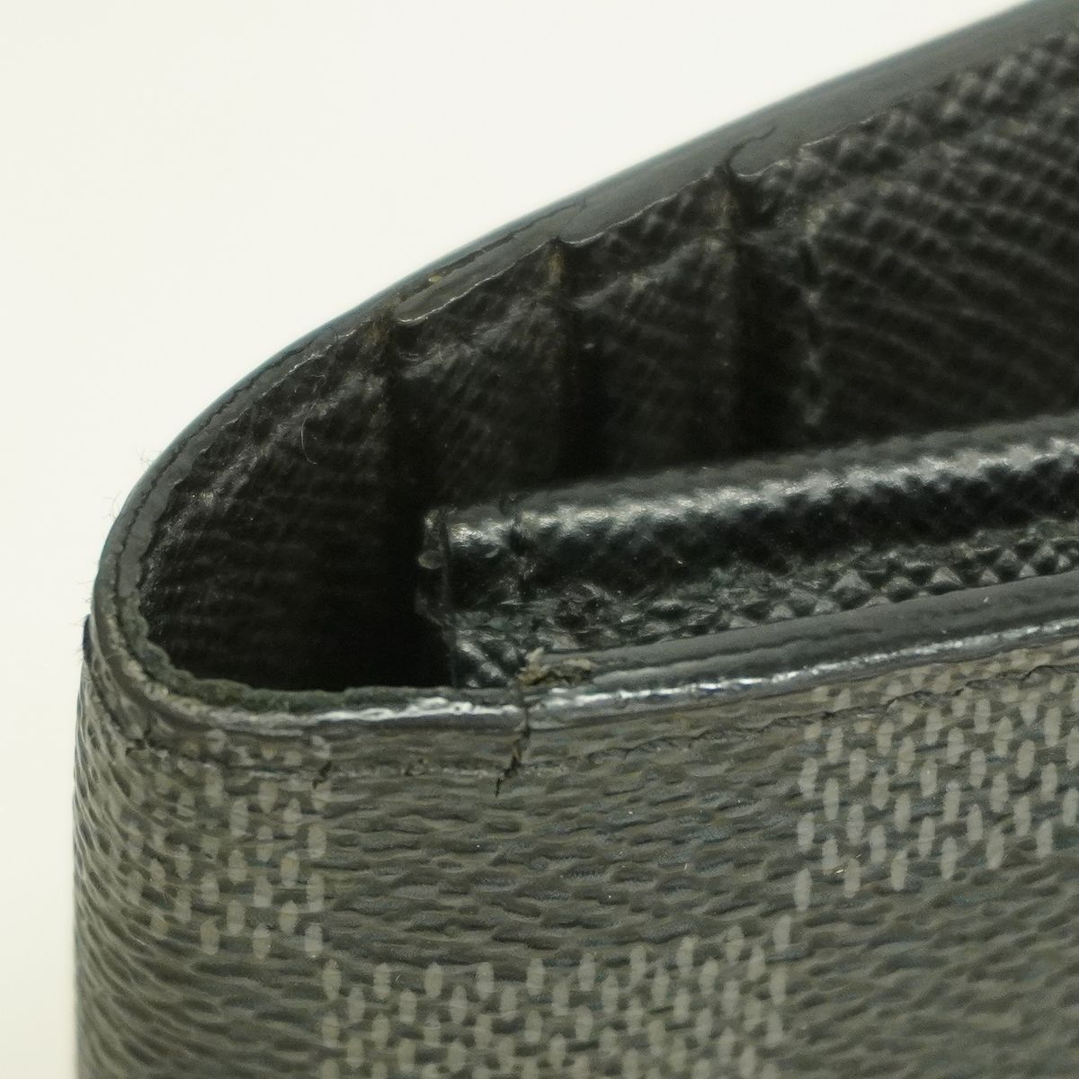 Louis Vuitton Wallet Damier Graphite Portefeuille Brazza Black Gray — view 5