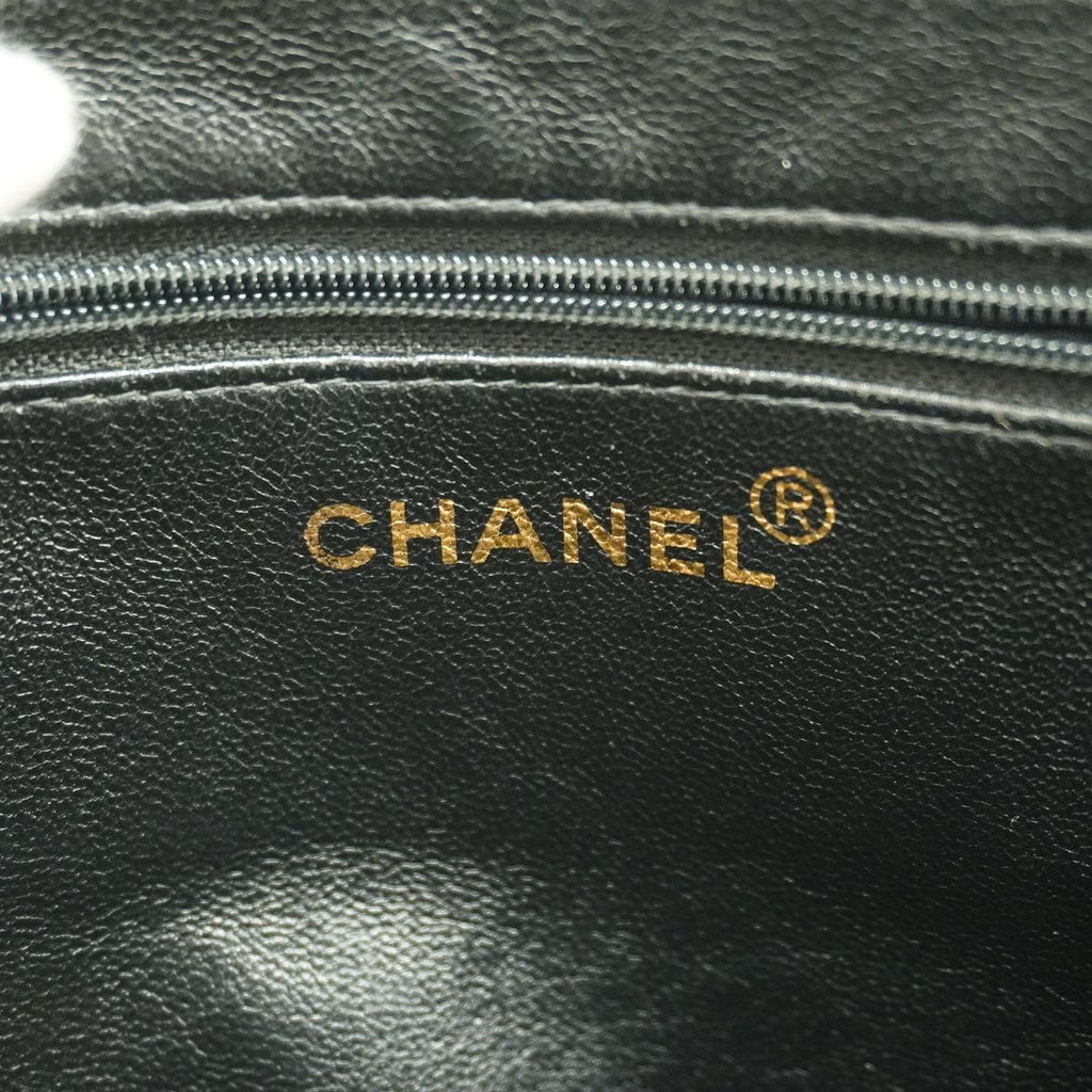 Chanel Tote Bag Quilted Lambskin Black Gold — view 5