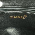 Chanel Tote Bag Quilted Lambskin Black Gold — view 5