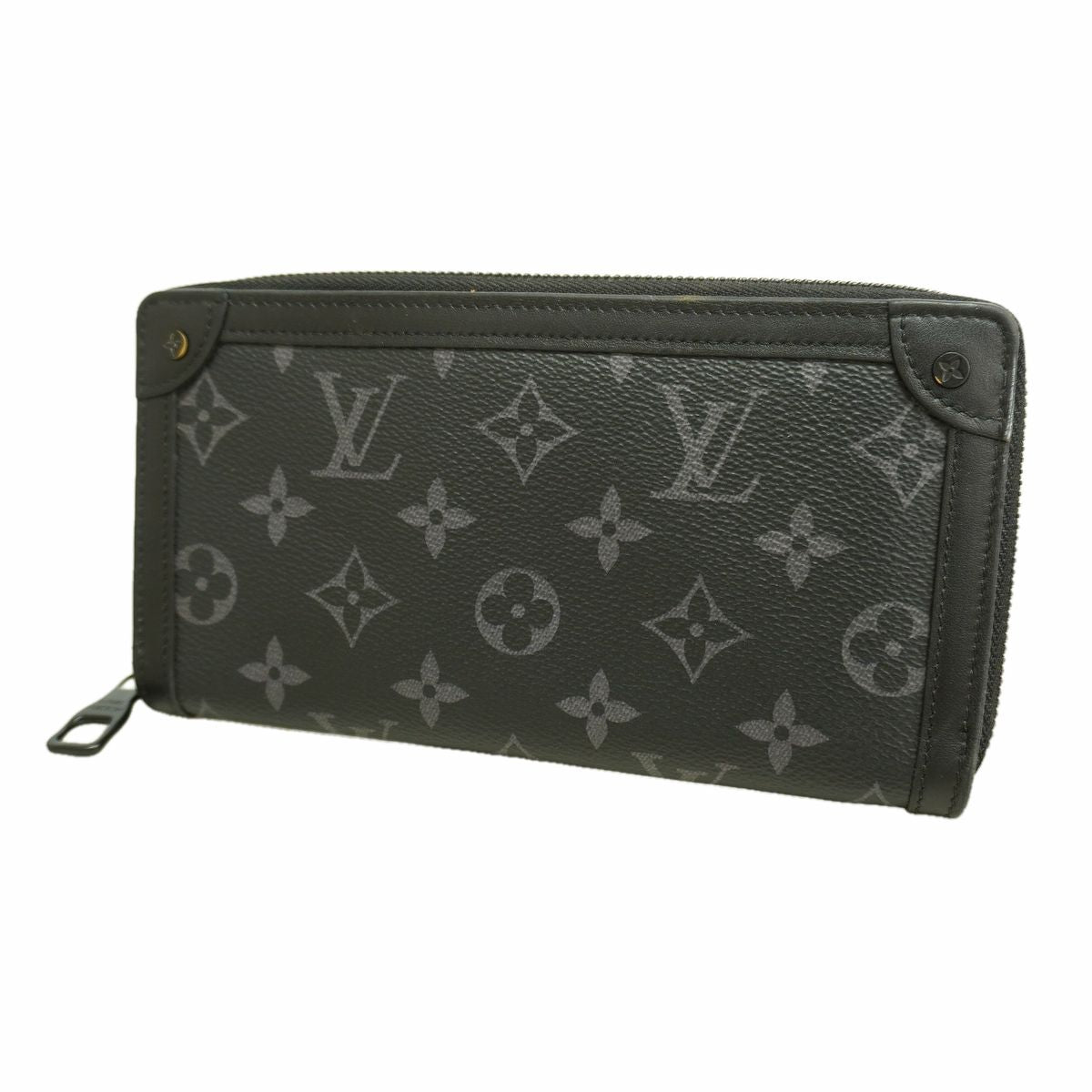 Louis Vuitton Wallet Monogram Eclipse Trunk Zippy Black