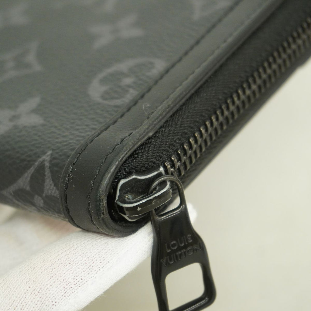 Louis Vuitton Wallet Monogram Eclipse Trunk Zippy Black — view 7