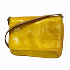 Louis Vuitton Shoulder Bag Vernis Thompson Street Lime Yellow