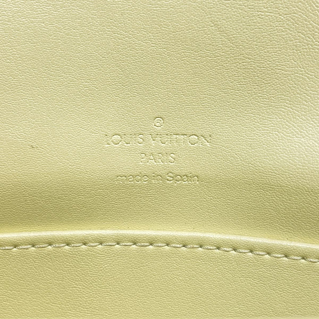 Louis Vuitton Shoulder Bag Vernis Thompson Street Lime Yellow — view 5