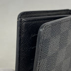 Louis Vuitton Wallet Damier Graphite Portefeuille Brazza Black Gray — view 6