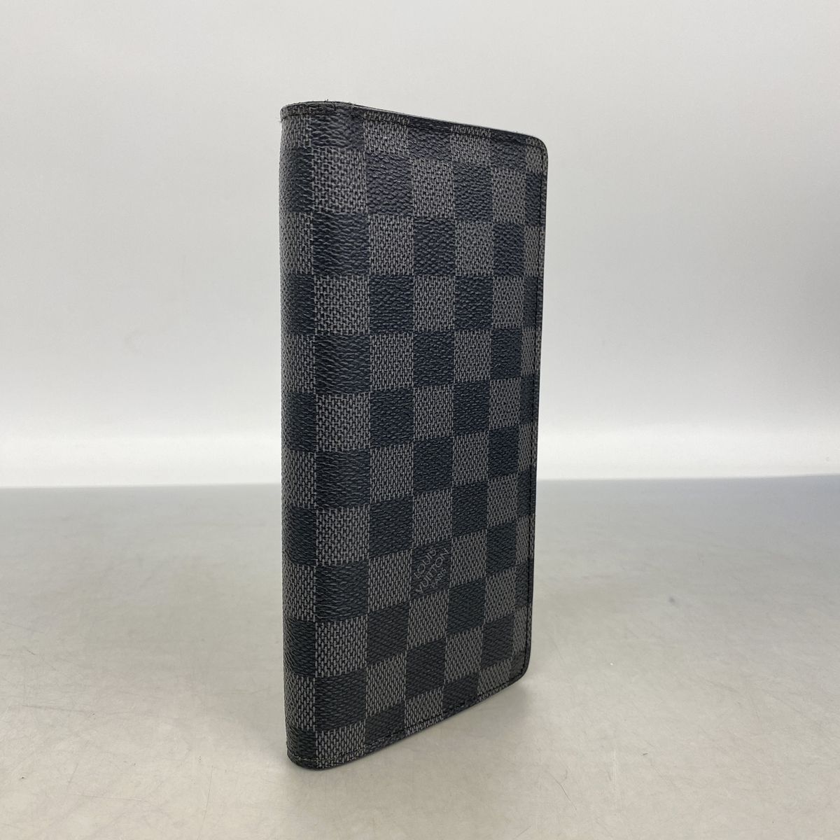 Louis Vuitton Wallet Damier Graphite Portefeuille Brazza Black Gray — view 2