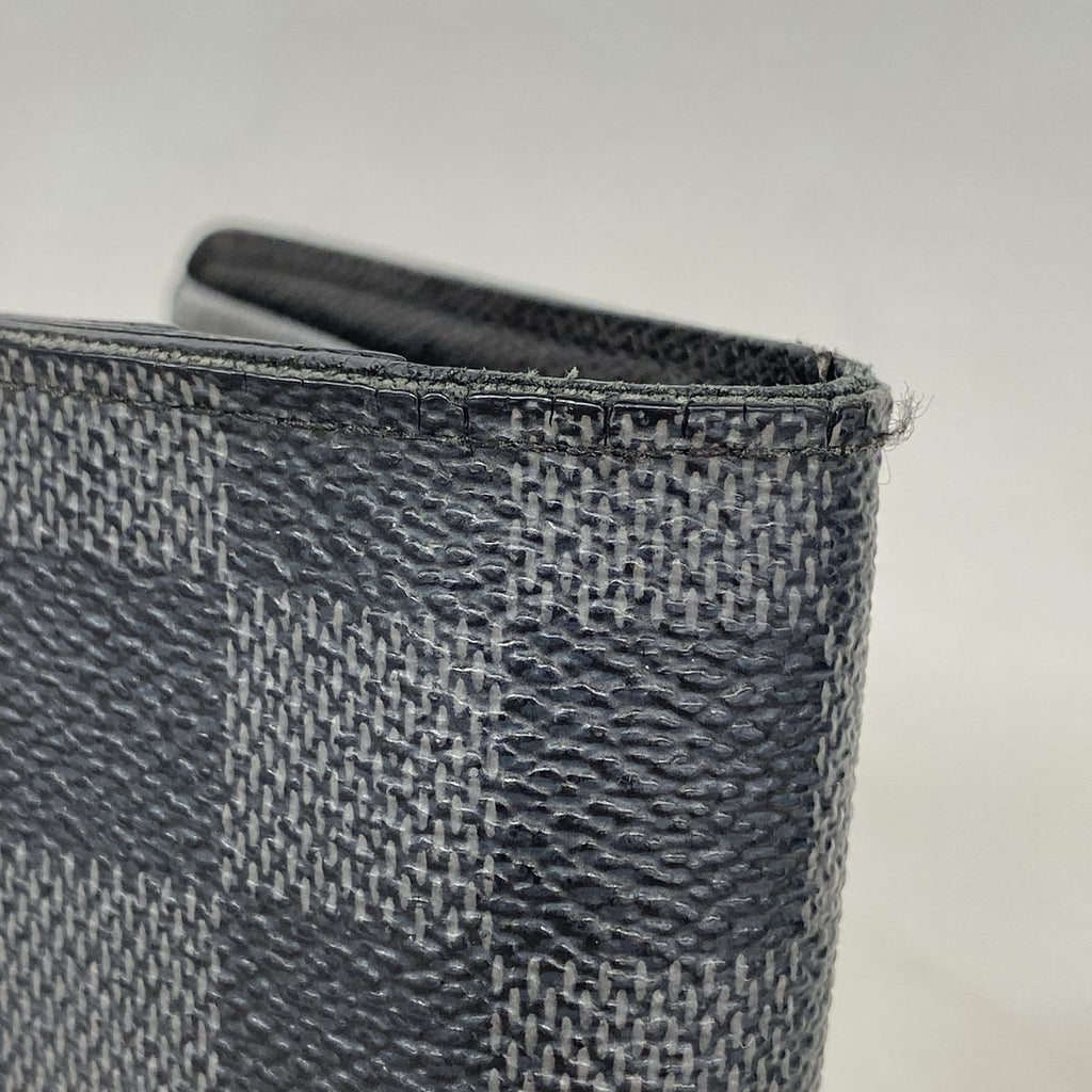 Louis Vuitton Wallet Damier Graphite Portefeuille Brazza Black Gray — view 5